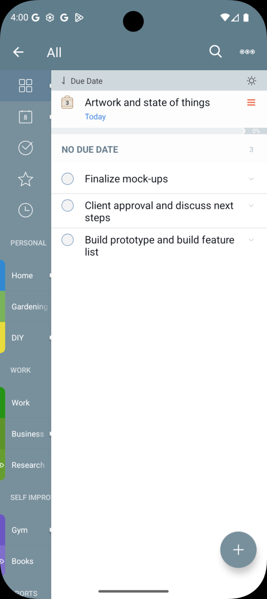 2Do Android Project View