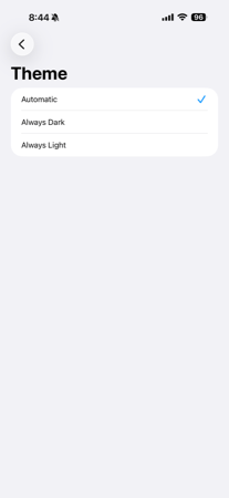 Theme choices