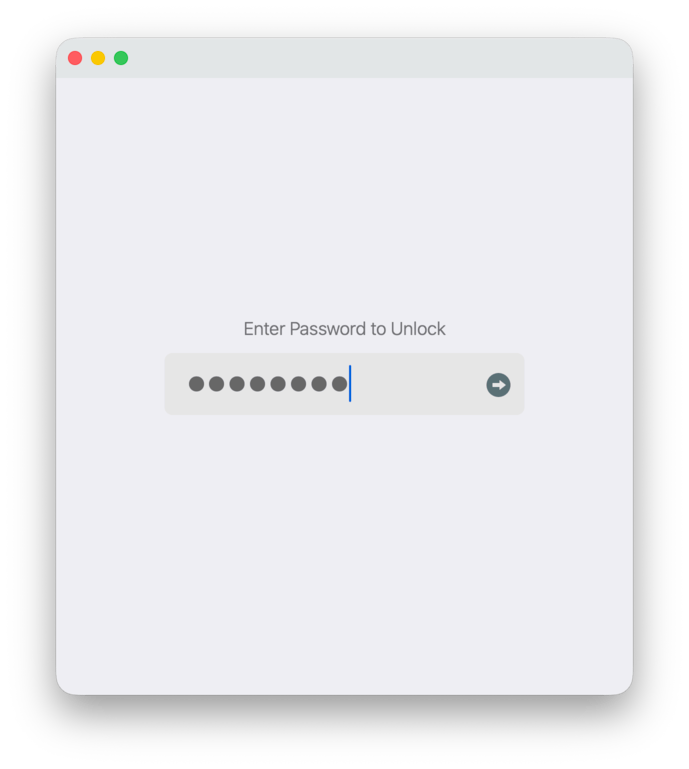 2Do Mac asking for a password before showing a locked list