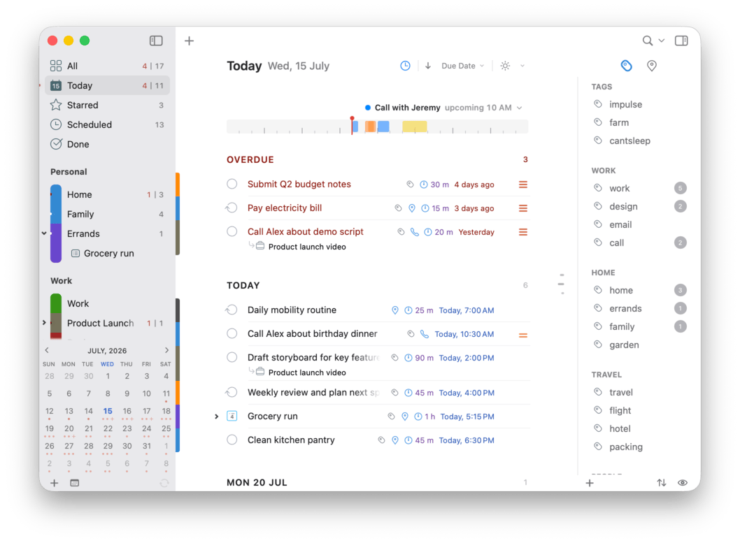 2Do Mac screenshot