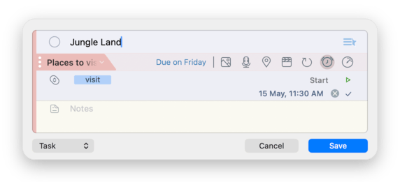 2Do Mac quick entry